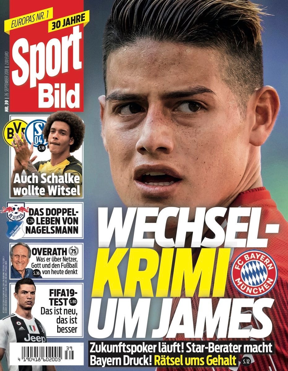 Portada Sport Bild - James Rodríguez