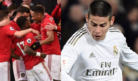 James Rodríguez, Real Madrid, Manchester United