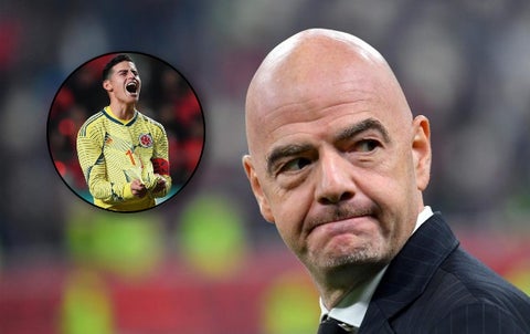 Infantino y James Rodríguez