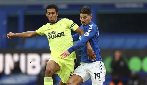 James Rodríguez, Everton vs Newcastle
