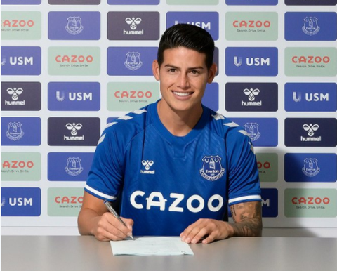 James Rodríguez, nuevo jugador de Everton