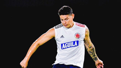 James Rodríguez, jugador de Colombia