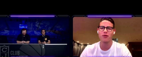 James Rodríguez con Ibai Llanos