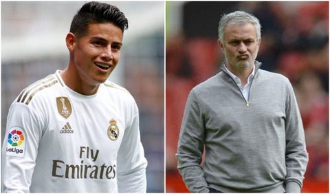 James Rodríguez y Mourinho