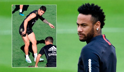 James Rodríguez, Neymar