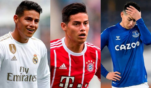 James- Real Madrid, Bayern y Everton