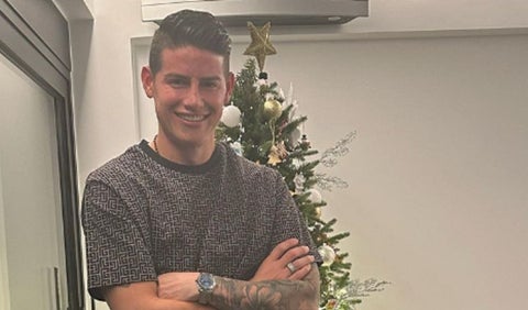 James Rodíguez, celebración de navidad