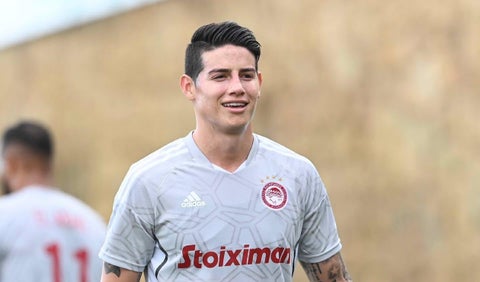 James Rodríguez con Olympiacos