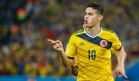 James Rodríguez en el Mundial 2014