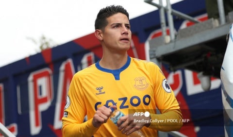 James Rodríguez en Everton