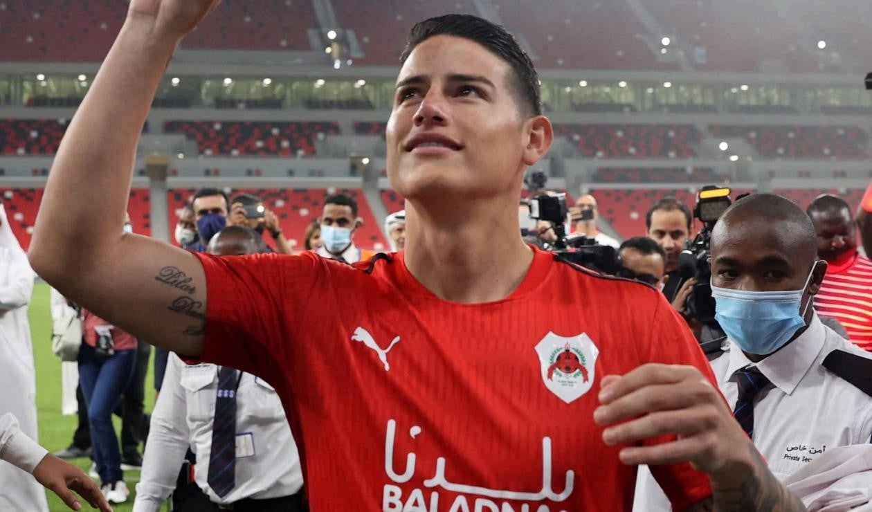 James Rodríguez, jugador del Al Rayyan