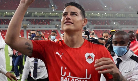 James Rodríguez, jugador del Al Rayyan