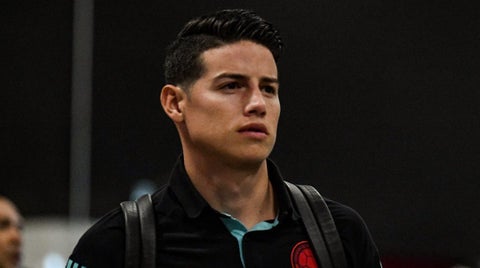James Rodríguez en su regreso a la Selección Colombia