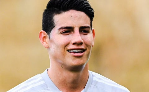 James Rodríguez entrenando con el Olympiacos