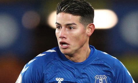 James Rodríguez, Everton 2021, Premier League