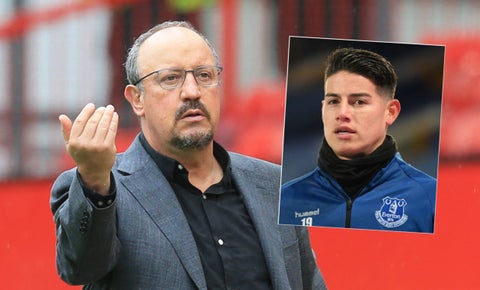 Rafa Benítez, James Rodríguez, Everton