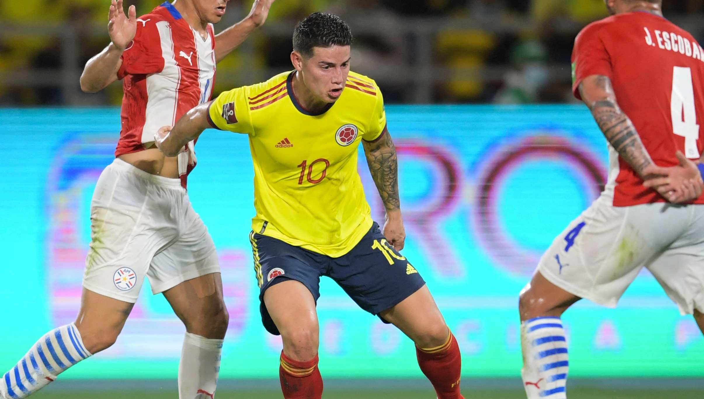James Rodríguez no había sido convocado para los últimos partidos del Al Rayyan; de allí la duda que había con Colombia