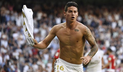 James Rodríguez, jugador del Real Madrid