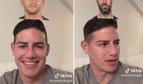 James Rodríguez - reto de Tik tok