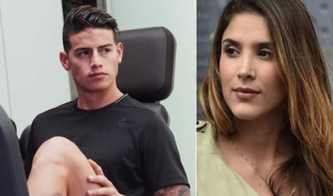 James Rodriguez y Daniela Ospina