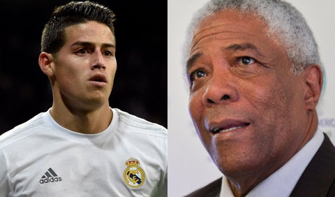 James Rodríguez y Francisco Maturana