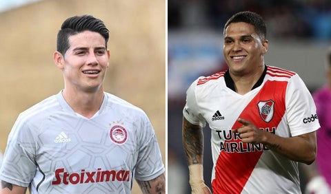 James Rodríguez y Juan Fernando Quintero