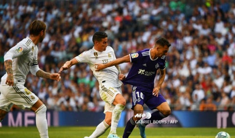 James titular - Real Madrid Vs. Valladolid
