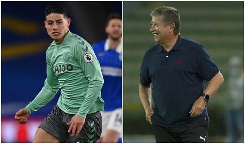 James Rodríguez y 'Bolillo' Gómez