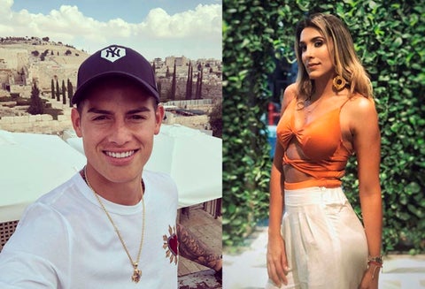 James Rodríguez y Daniela Ospina