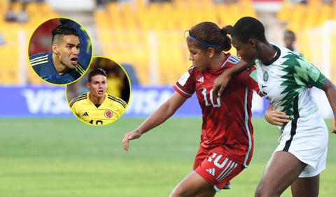 James y Falcao felicitan a la femenina sub 17 por llegar a la final del Mundial