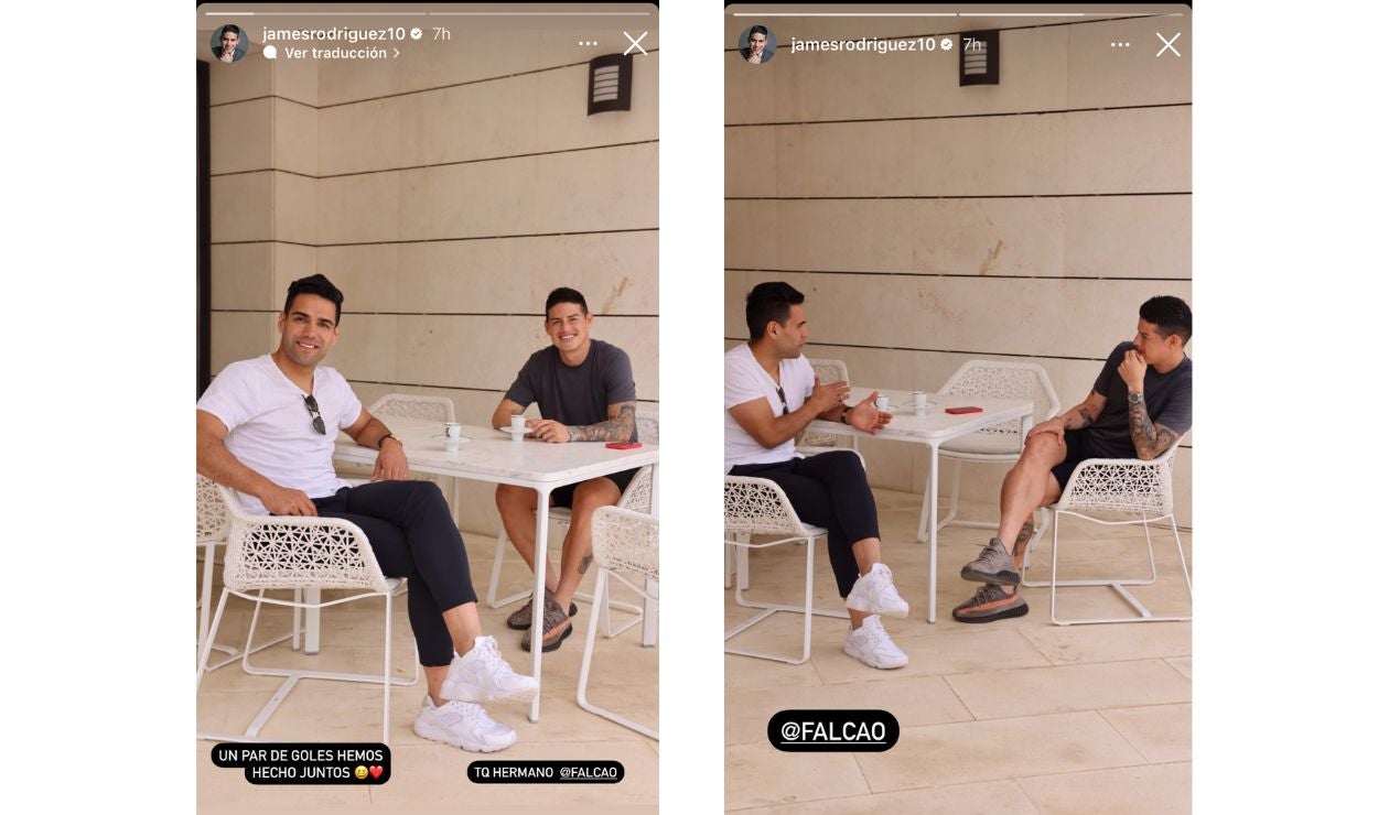 James y Falcao juntos