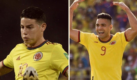 James y Falcao, Selección