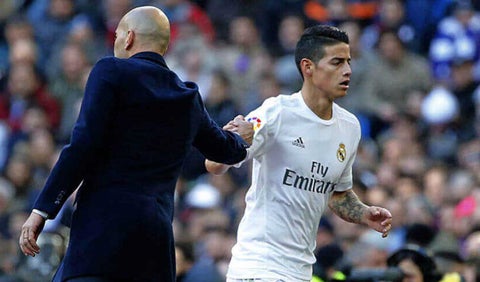 Zidane y James Rodríguez