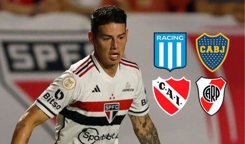 James llegaría a un grande de Argentina: ya hay una oferta por el 10