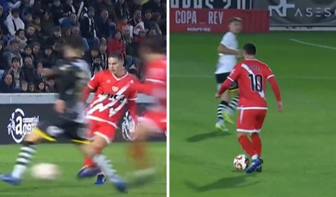 James Rodríguez asistencia con el Rayo Vallecano