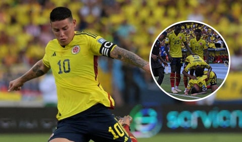 Video: James no aguantó la emoción y casi llora tras su gol vs Uruguay