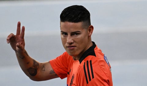 James Rodríguez con la selección Colombia