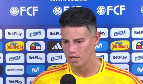 James Rodríguez con la selección Colombia