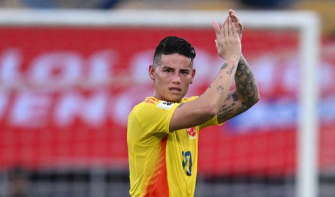 James Rodríguez con la selección Colombia