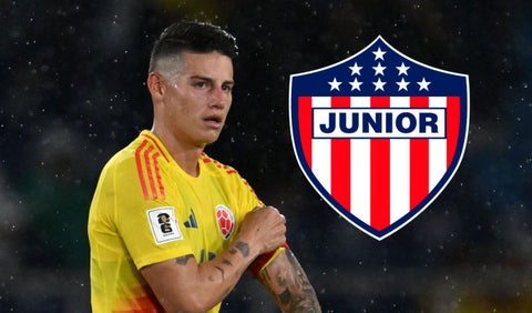 James Rodríguez con el Junior de Barranquilla