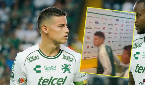 James Rodríguez con León