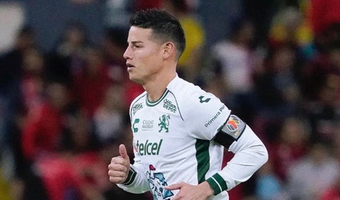 James Rodríguez con León