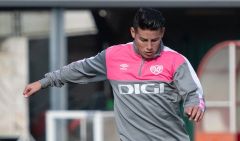 James Rodríguez con Rayo Vallecano