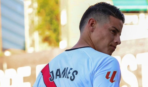James Rodríguez con el Rayo Vallecano