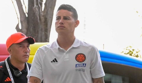 James Rodríguez con la selección Colombia