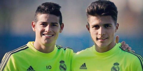 Juan José Narváez y James Rodríguez - Real Madrid