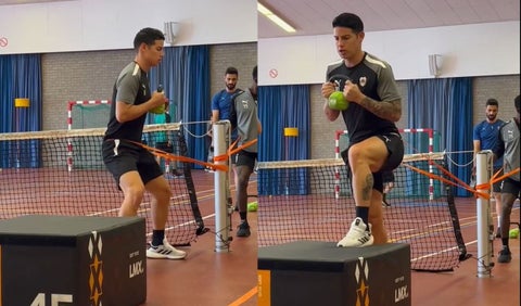 James Rodríguez entrenando