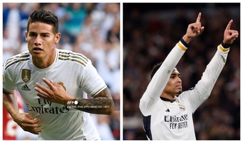 James Rodríguez y Jude Bellingham
