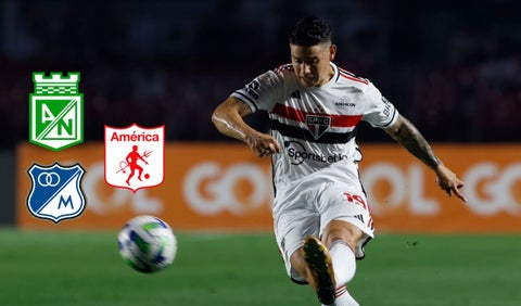 James podría jugar con Sao Paulo ante Nacional, América o Millonarios