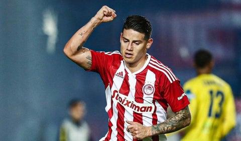 James Rodríguez con el Olympiacos